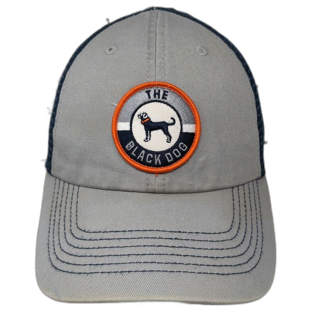 47 Brand Gray Blue One Size Trucker Hat The Black Dog Snapback Mesh Patch Logo